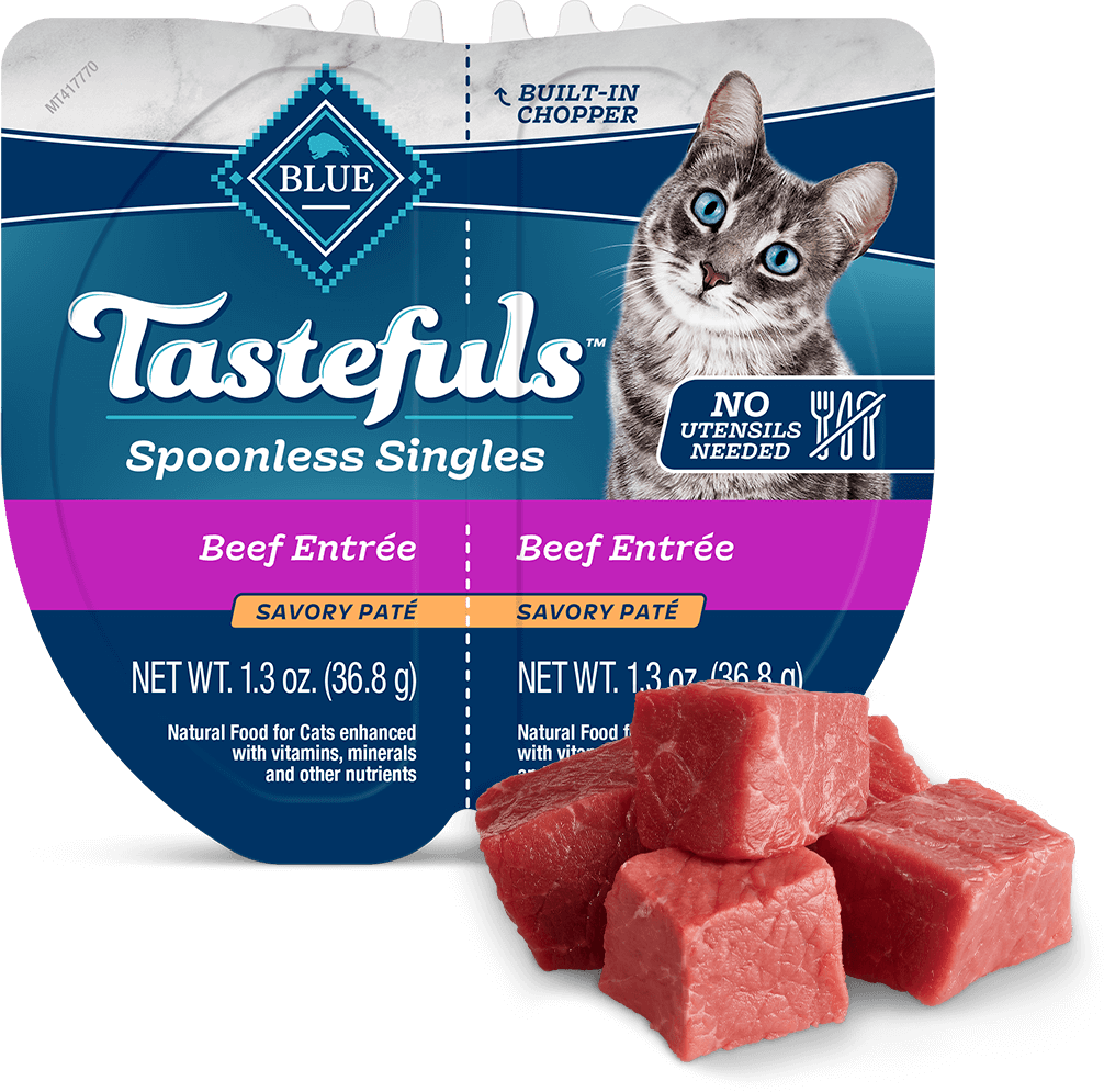 BLUE Buffalo Tastefuls Spoonless Singles Beef Paté - Adult Cat